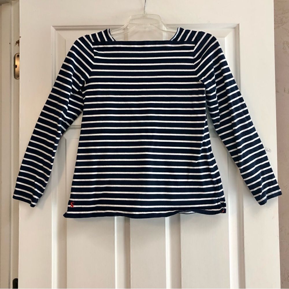Joules Women’s Nautical Blouse with Square Neck line in size 4